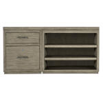 LinvleFals Linville Falls 60" Credenza with File and Open Desk Cabinet