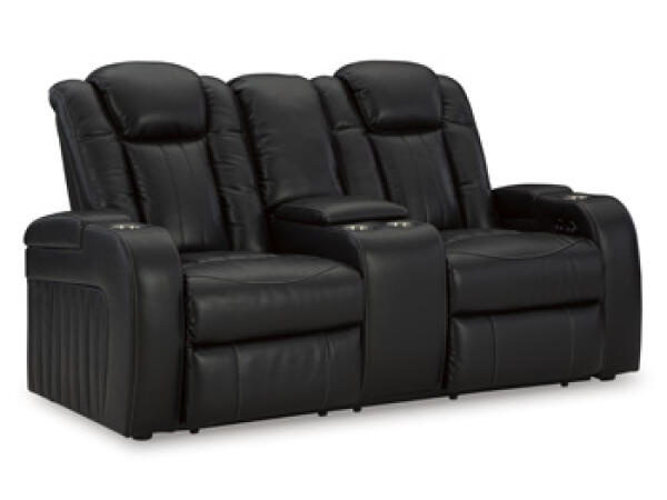 Caveman Den Power Reclining Loveseat with Console
