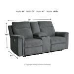 Barnsana Power Reclining Loveseat with Console