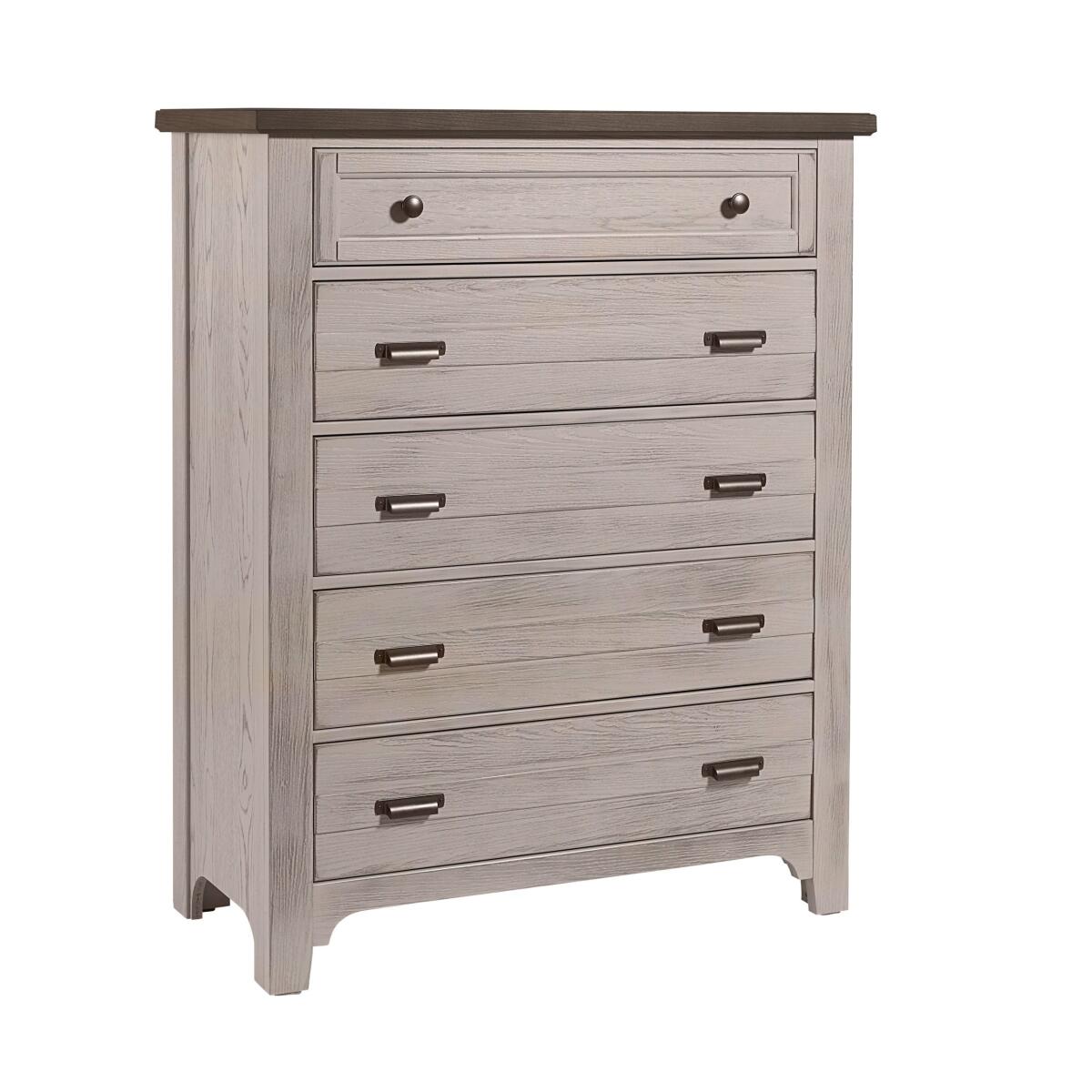LMCO Home Bungalow Chest – 5 Drawer Dover Grey/Folkstone LMCO Home Bungalow Chest - 5 Drawer Dover Grey/Folkstone - Image 1