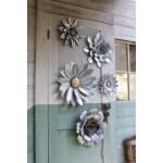Kalalou Set Of Three Metal Display Risers Raw Metal