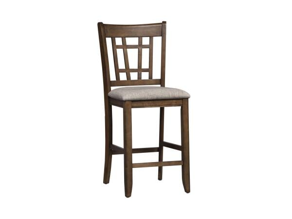Santa Rosa II 24 Inch Lattice Back Counter Chair