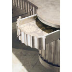 Melange Melange Fluted Kidney Desk