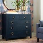 Ventura Raffia Chest Pacific Blue