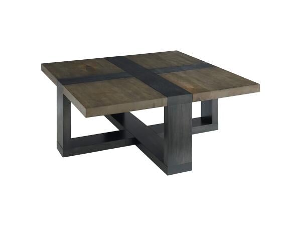 42" Square Customizable Solid Maple Wood Cocktail Table