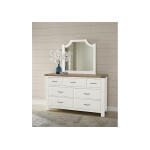 Maple Road Two-Tone Scalloped Mirror - Image 2