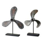 Propeller Sculptures Set of 2