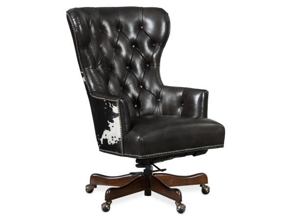 EC Katherine Executive Swivel Tilt Chair w/ Black & White HOH