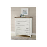 Maple Road Two-Tone Chest - 5 Drawer