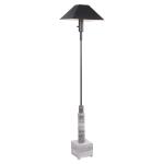 Telescope Buffet Lamp - White Marble/Brass