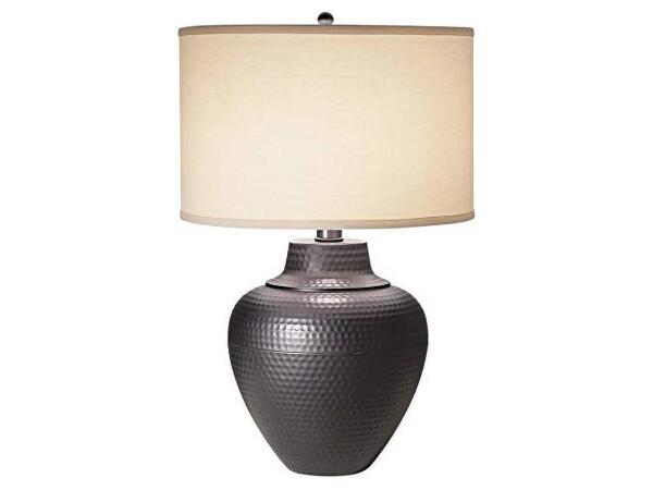 Pacific Coast Lighting 87-1816-07 Maison Loft 27 inch 150 watt Black Bronze with Gold Edge Table Lamp Portable Light