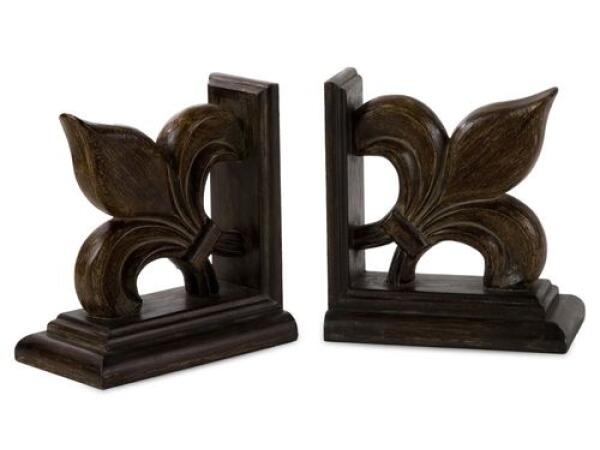 Fleur-De-Lis Bookends (Set of 2)