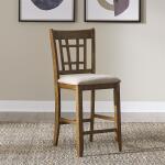 Santa Rosa II 24 Inch Lattice Back Counter Chair