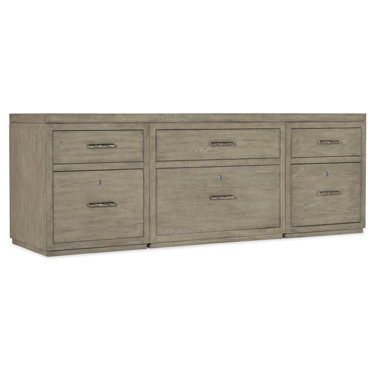 LinvleFals Linville Falls 84" Credenza with Two Files and Lateral File LinvleFals Linville Falls 84" Credenza with Two Files and Lateral File