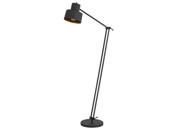 60W Davidson Metal Floor Lamp With Weighted Base