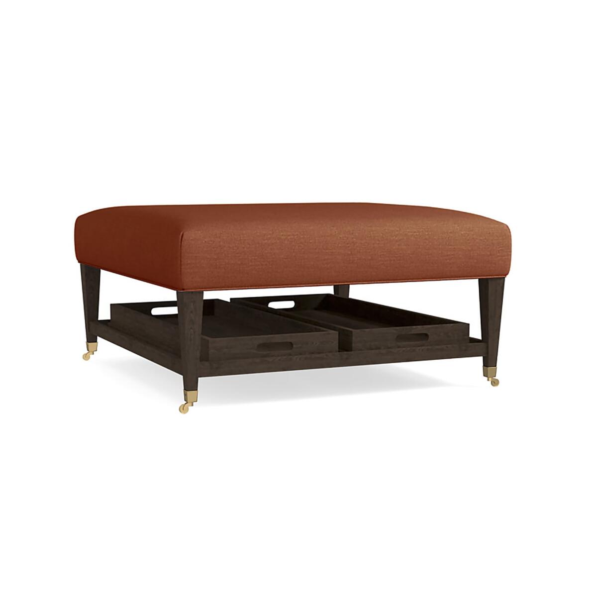 Kara Ottoman with Trays Kara Ottoman with Trays