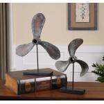 Propeller Sculptures Set of 2