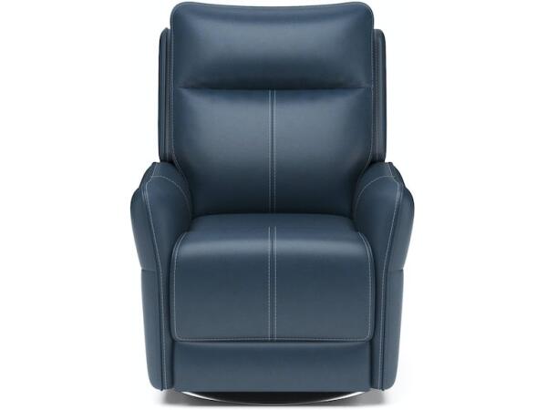 Spin Swivel Power Recliner with Power Headrest and Lumbar