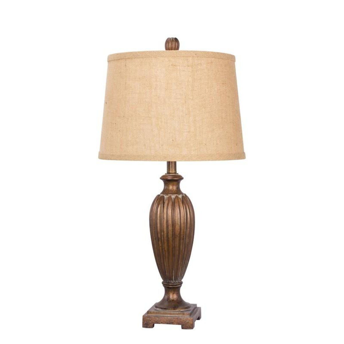 31 Inch Resin Table Lamp In Brown 31 Inch Resin Table Lamp In Brown - Image 1