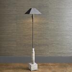 Telescope Floor Lamp - Gray Travertine/Bronze - Image 2