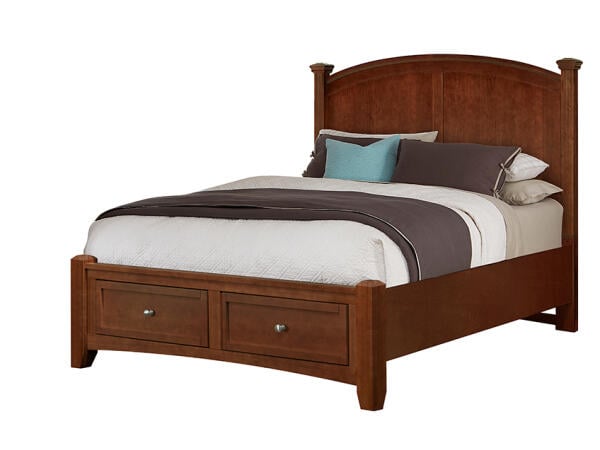 Bonanza Storage Bed-Cherry Finish