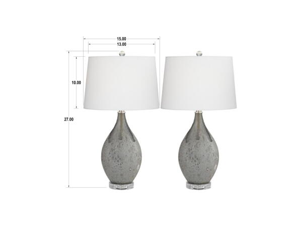 Pacific Coast Lighting 32F01 Volcanic Shimmer Table Lamp Set of 2