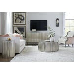 5637-55 German Silver Entertainment Console