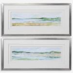 Serene Lake Framed Prints, S/2