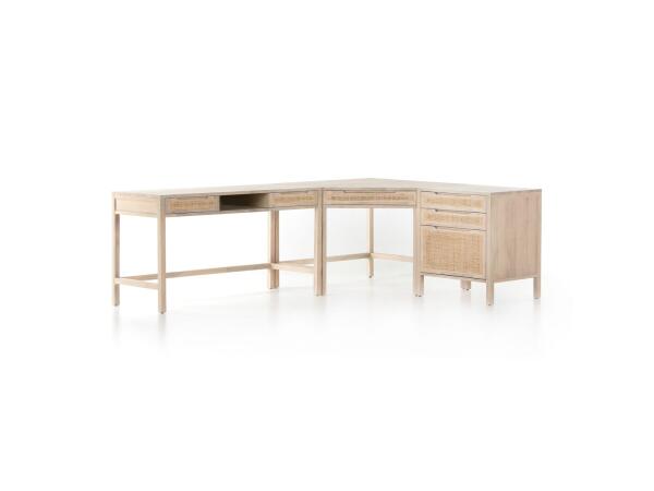 Clarita Desk System W/ Filing Cabinet