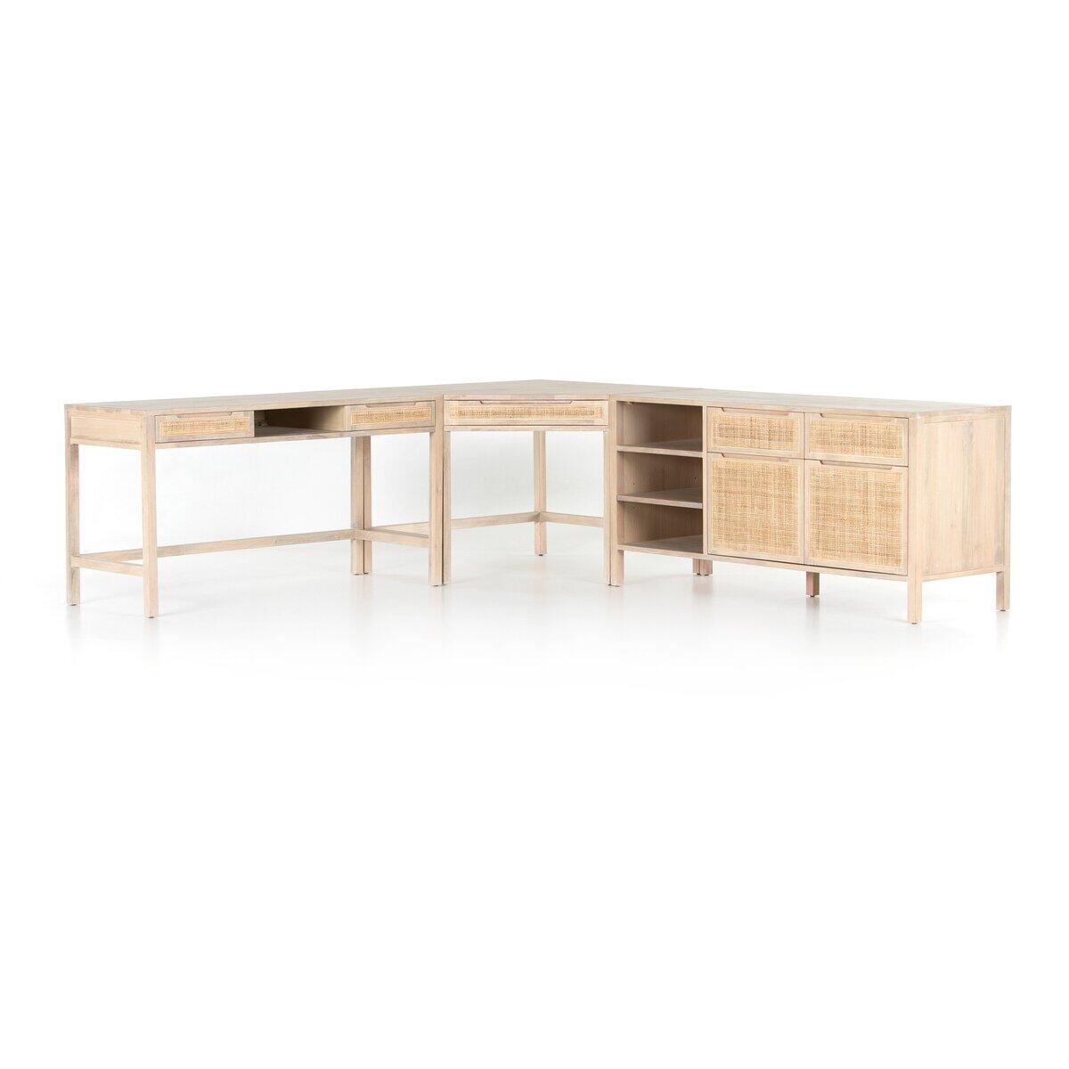 Clarita Desk System W/ Filing Credenza Clarita Desk System W/ Filing Credenza